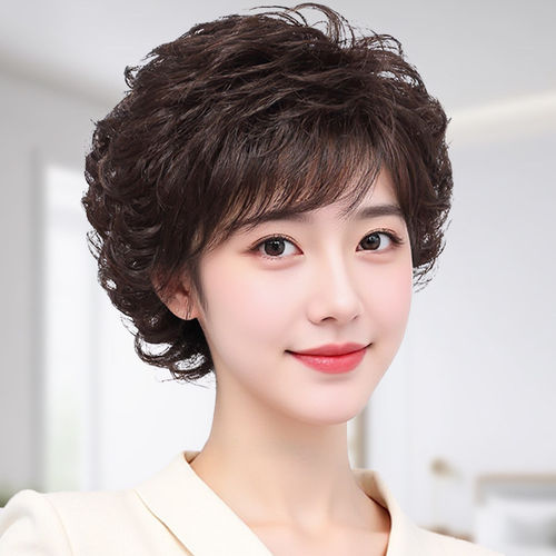 中老年妈妈款日常透气高端假发套