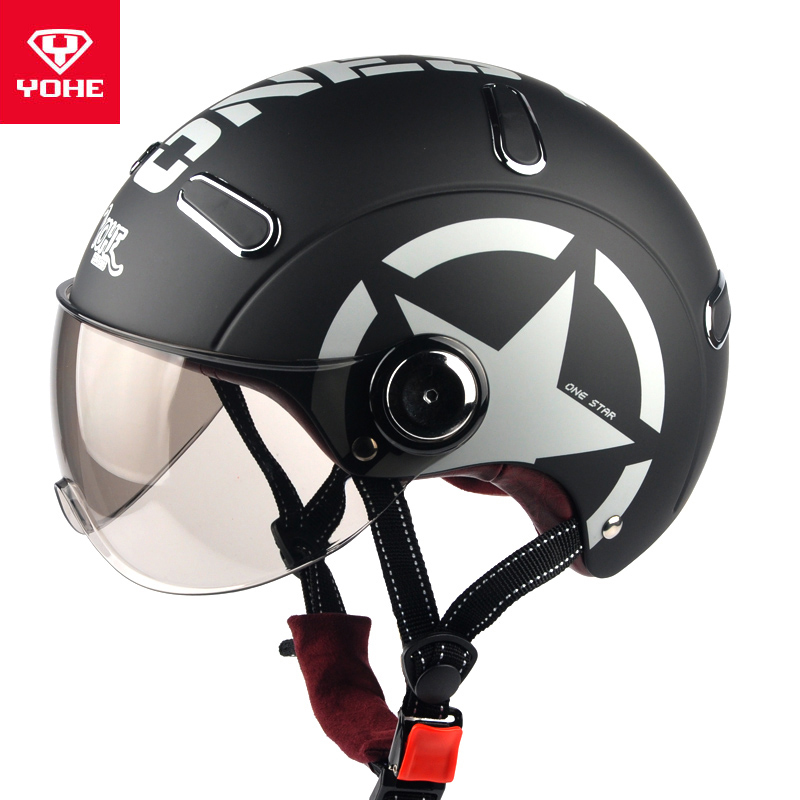 电动车半盔四季盔轻便永恒头盔3C