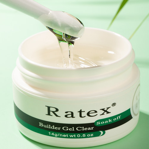 RATEX美博士无痛延长美甲光疗胶透明加固粘钻指甲胶模型胶甲油胶