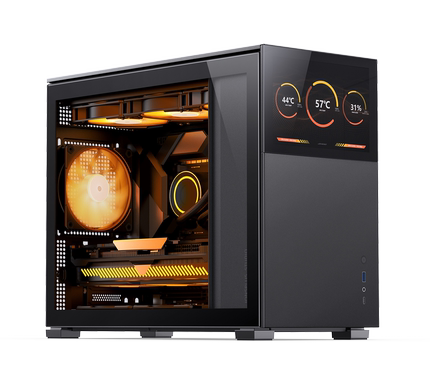 乔思伯D31/D41 标准网孔MESH副屏显示松果全金属MATX360水冷机箱