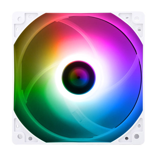 利民风扇温控12CM5Vargb纯白