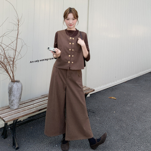 马甲 打底衫 P195 新款 288 2561 首发 三件套 阔腿裤