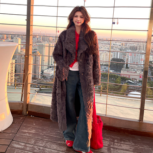 【现货】小湖羊环保皮草皮毛一体 2459-P285-K428,女装皮草,柏妮丝绮