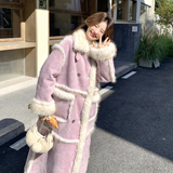 【新款】加厚长款皮毛一体外套2588-P285-K428，女装派克服，柏妮丝绮