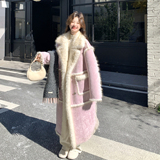 【新款】加厚长款皮毛一体外套2588-P285-K428，女装派克服，柏妮丝绮