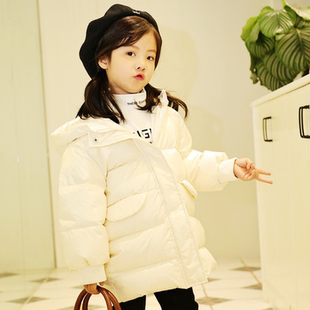 正品德蒙斯特女童加厚羽绒服中国风白鸭绒秋冬中小童防风可爱外套