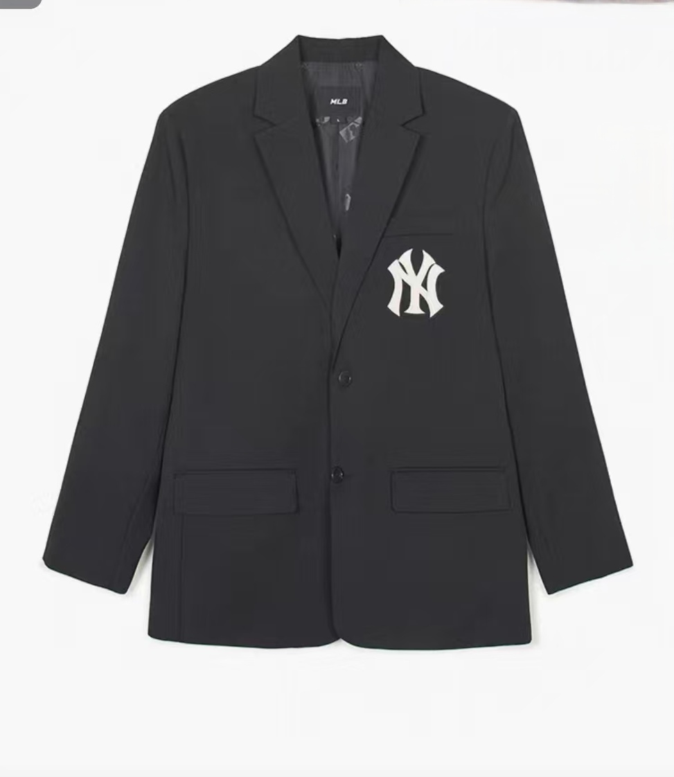 MLB 正品男女情侣学院风西装夹克立体宽松外套jkv01