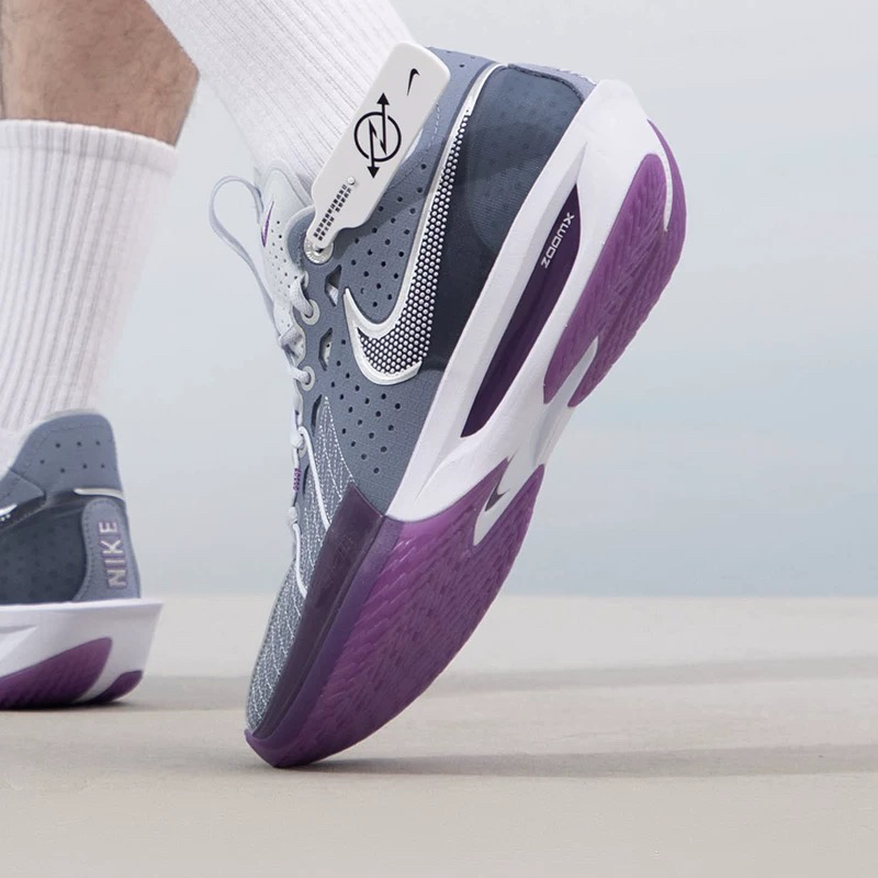 耐克Nike Air Zoom GT Cut 3蓝灰紫男子低帮实战篮球鞋DV2918-400