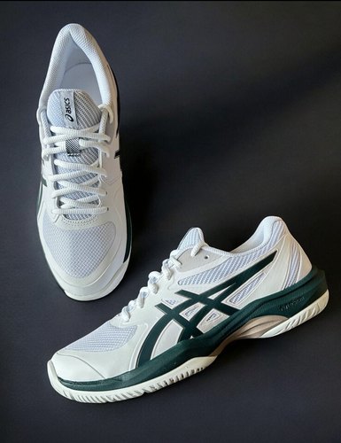 正品亚瑟士网球鞋男款网球鞋运动鞋新品透气缓震1041A489-100