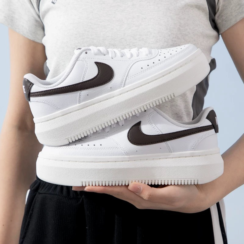 Nike耐克女鞋COURT VISION厚底板鞋低帮休闲小白鞋DM0113-103