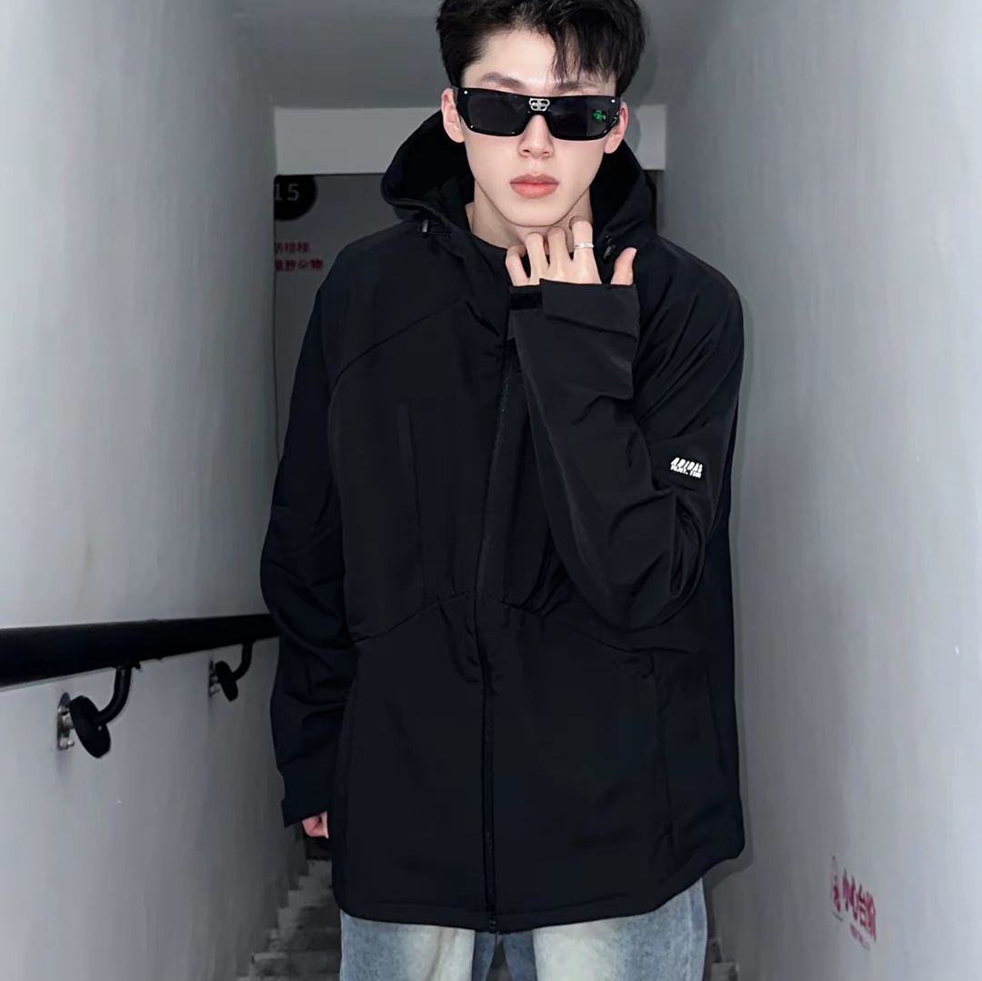 阿迪达斯adidas正品男女同款2025新款运动休闲连帽外套KG8966