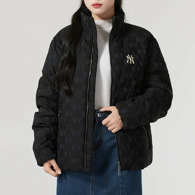 MLB 羽绒服外套男女装冬季新款运动服保暖棉服3ADJM0346-50BKS