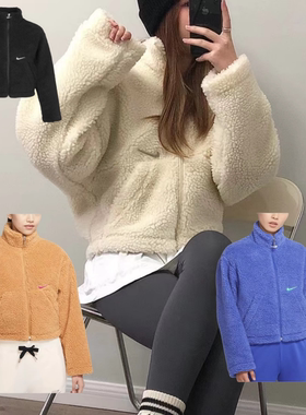 Nike Swsh Jkt Sherpa 羊羔绒保暖外套 女CU6640-238-010-201-430