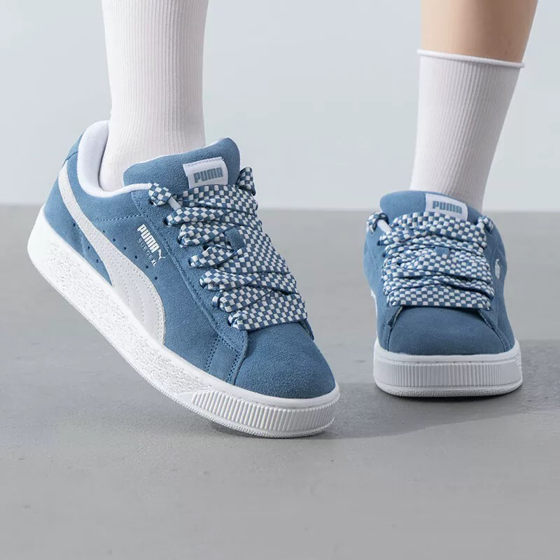 PUMA彪马女鞋2024秋款翻毛皮面包时尚百搭低帮休闲板鞋 398310-01