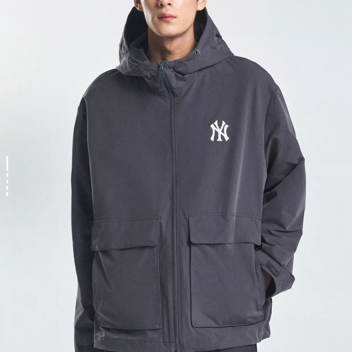 MLB 品牌logo标志舒适休闲连帽风衣 男女同款 3AWJB0144-50CGS