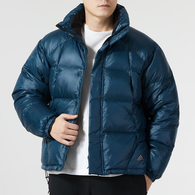 Adidas阿迪达斯外套男装2024新款运动服休闲立领保暖羽绒服IL8932