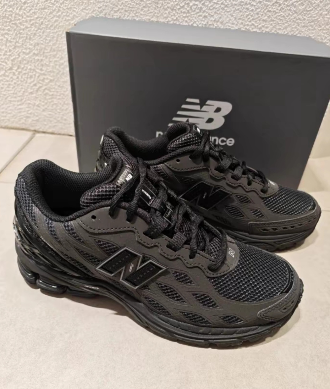 New Balance 正品1906系列低帮休闲跑步鞋男女同款黑色U1906WFD