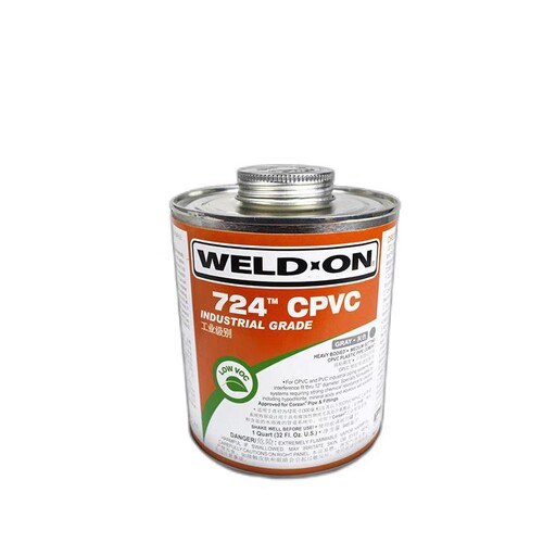CPVC胶水IPS724胶着剂工业管道胶粘剂 粘结剂 WELD-ON 946ML/桶