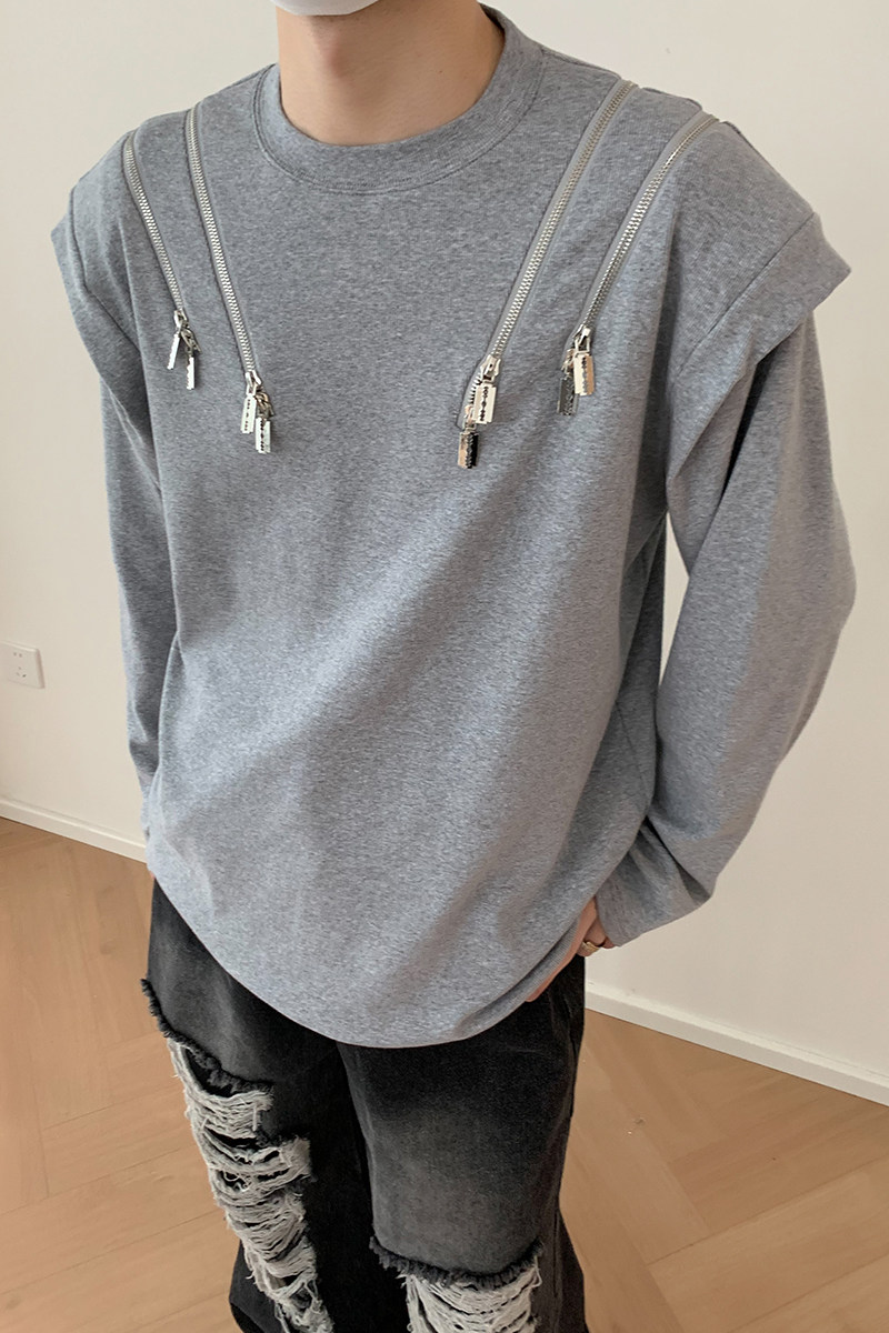 1110-YU098-P125卫衣2025新款春秋季设计感小众宽松休闲套头圆领,男装卫衣,星座1110