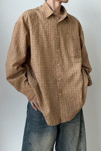 1110-C545-P85 泡泡长袖衬衫 打底设计感秋季衬衣男女图片