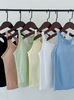 带胸垫ebb健身工字速干运动背心女高弹修身跑步瑜伽内衣休闲外穿