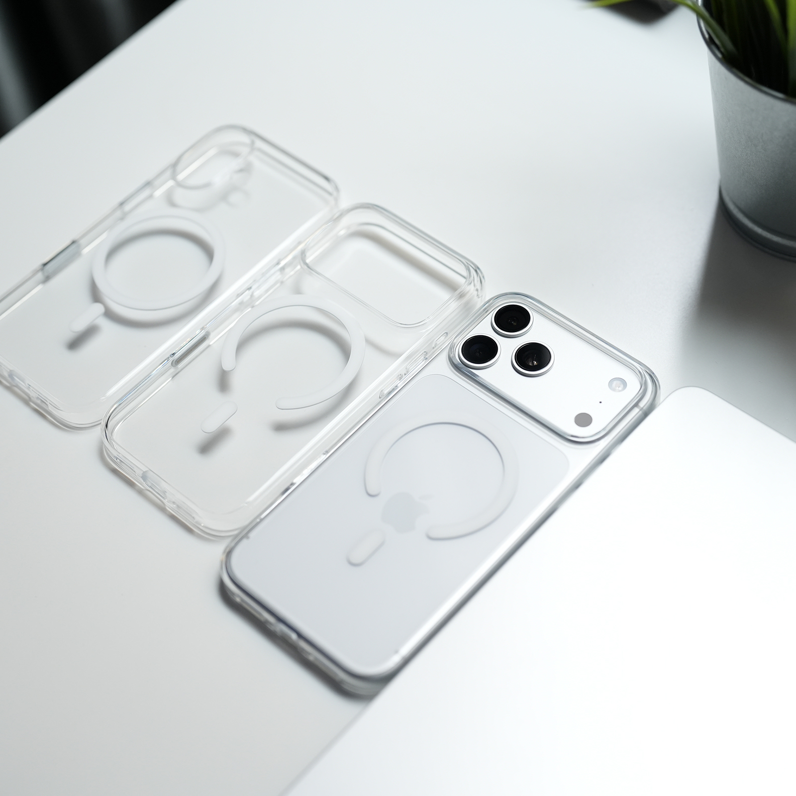 莱选|透明全包防摔磁吸保护壳保护套适用于苹果iPhone17ProMax相机按键透明壳清水壳简约新款硬壳