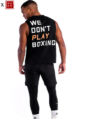 【BOXRAW】We Don't Play Boxing Muscle Tank拳击运动训练背心