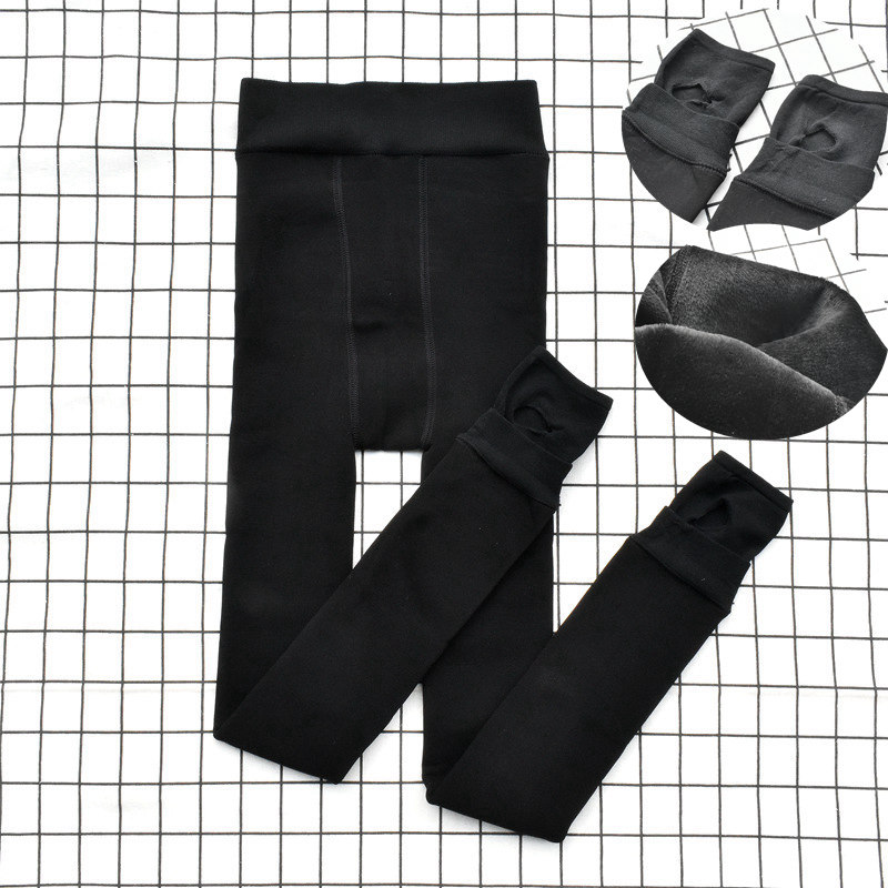 女士打底裤双裆提臀加绒加厚保暖