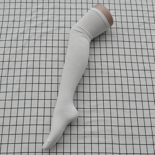 洛丽塔jk袜子cos 女士长筒袜奶白色过膝袜竹纤维甜美柔软日系薄款