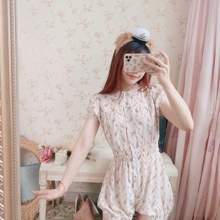 FiFi Chachnil babyloo连衣裙2025夏连体裤娃娃气质修身法式收腰