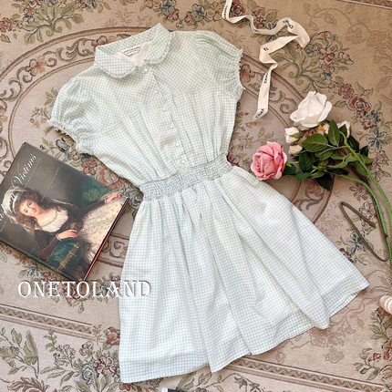 12Land可定制 FiFi chachnil连衣裙2025夏新法式娃娃气质修身收腰