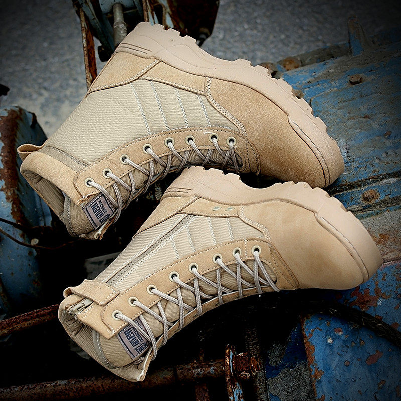 Bottes militaires en cuir - porter - Ref 1402522 Image 3