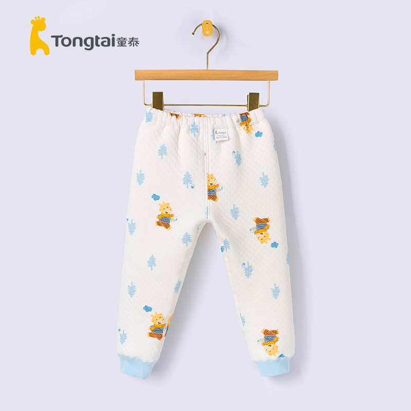 童泰婴幼儿男女宝宝三层空气棉长裤小孩子儿童打底保暖裤子1-5岁