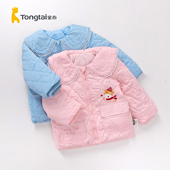 甜美翻领棉服小童宝宝棉袄保暖外出外套 韩版 童泰冬季 女孩子加厚款