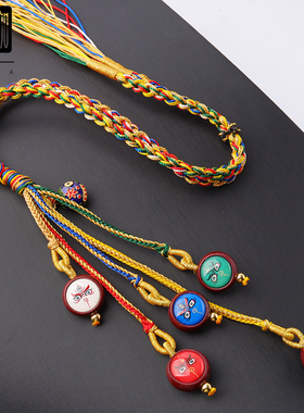 西藏唐卡车挂五路财神眼