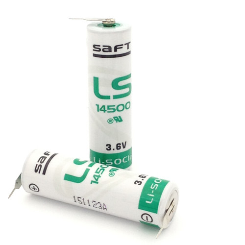 原装SAFT LS14500 3.6V锂电池带焊接尖脚PLC机床仪表仪器仪表