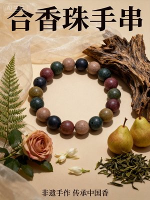 古法手工五行合香中药手串