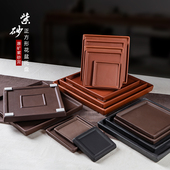 紫砂托盘接水盘正方形盆托接水盘盆景盆栽防漏托盘花盆底座园艺用