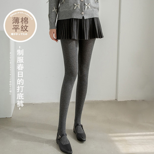 纯棉薄款连裤袜女春夏季高弹力透气吸汗防臭学生平价打底裤配短裙