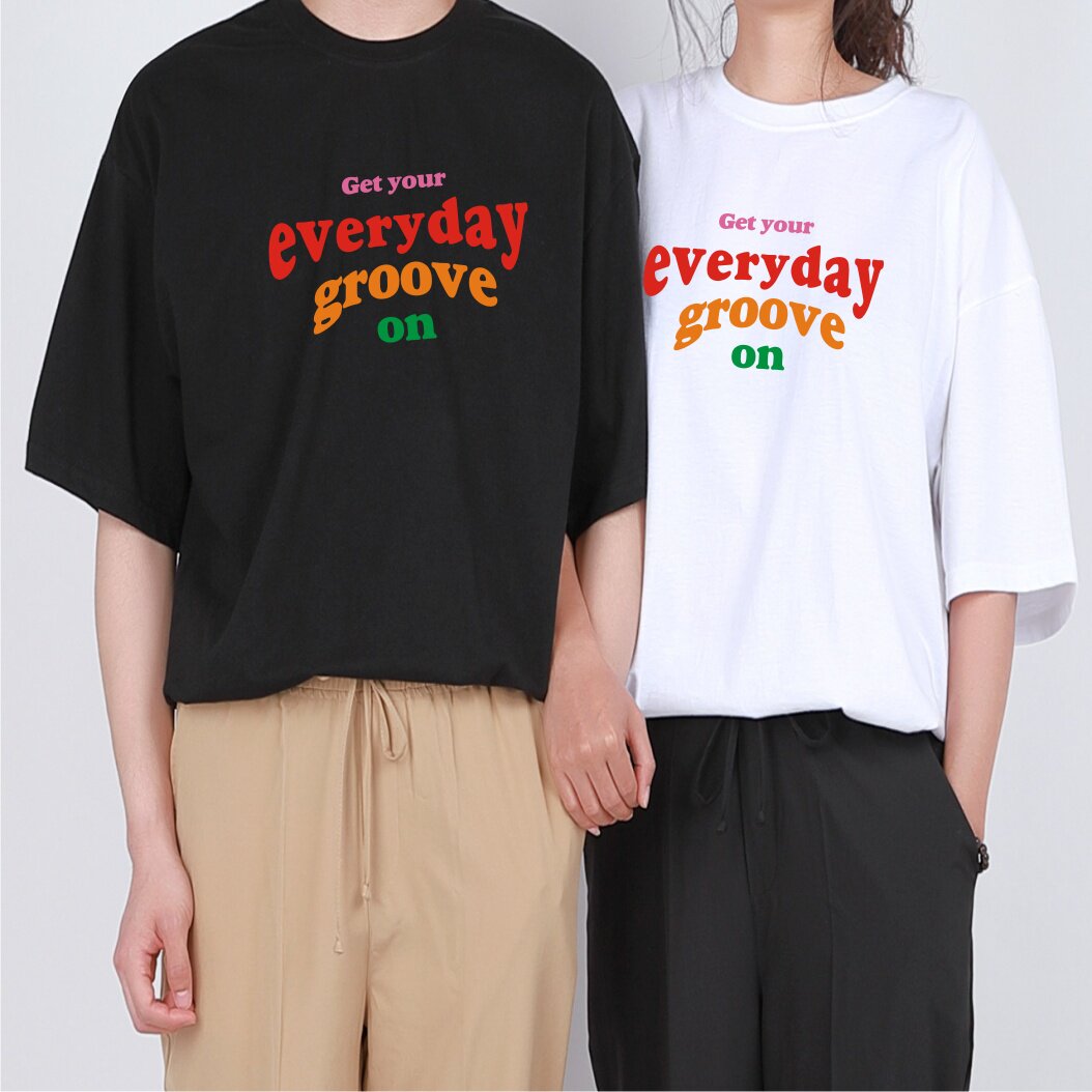 让你每天充满活力短袖T恤情侣装