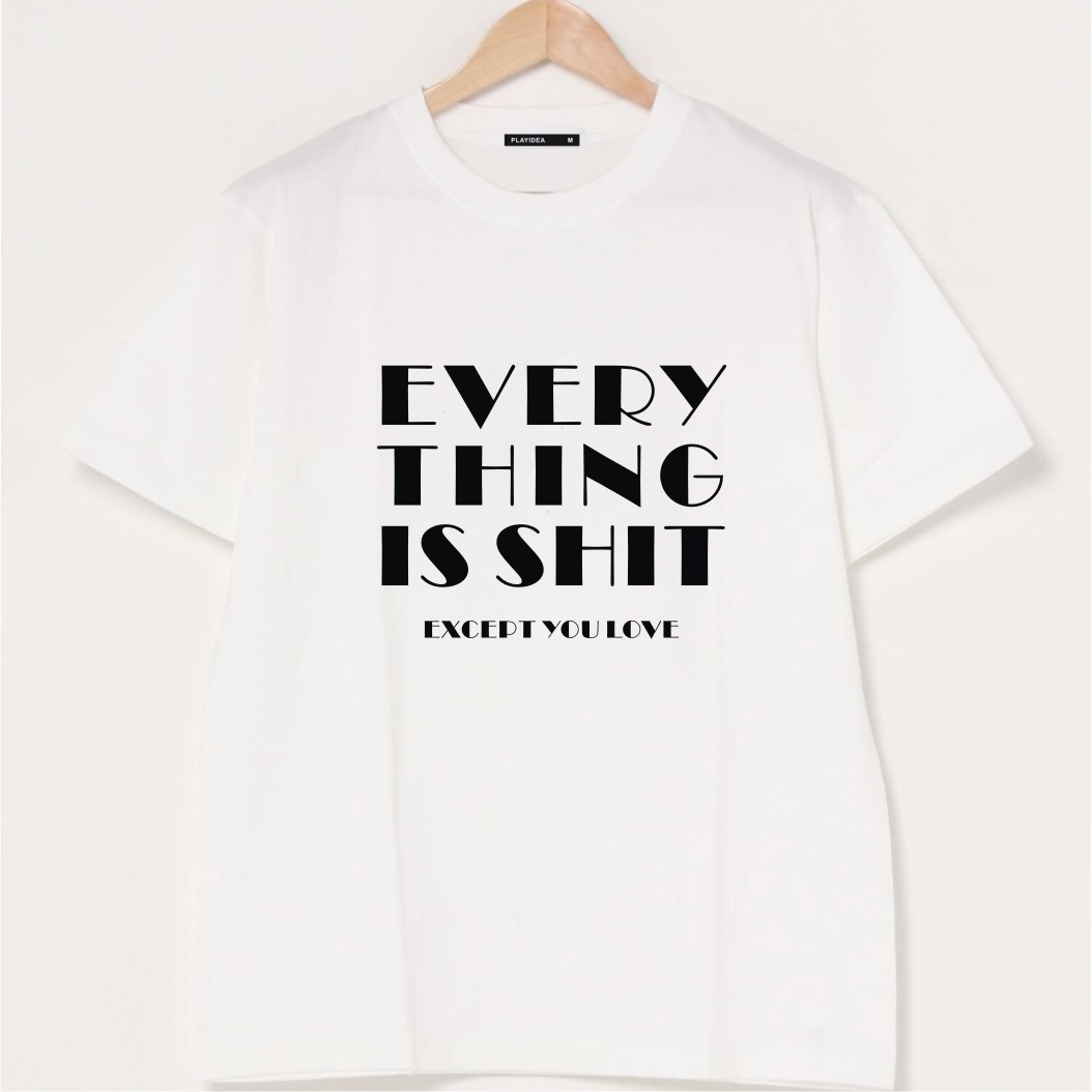 EVERYTHINGISSHIT字母印花T恤