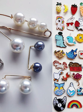 仿珍珠 胸针 围巾披肩领口固定别针 防走光 迷你领针 Z050602