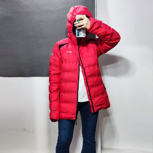 出口外贸超轻运动棉衣薄棉服 女W190201 压胶滑雪服防风透气有大码