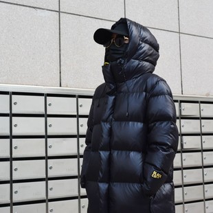 连帽过膝羽绒服90绒白鹅绒长款加厚男女情侣7零下20度抗寒GC37