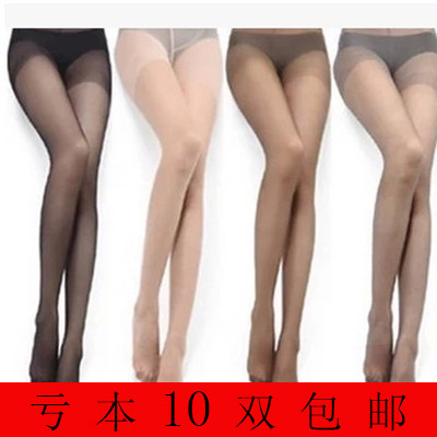 开档免脱性感包芯丝女超薄尼龙连裤夏季超薄尼龙打底丝袜10双包邮 - 实物图