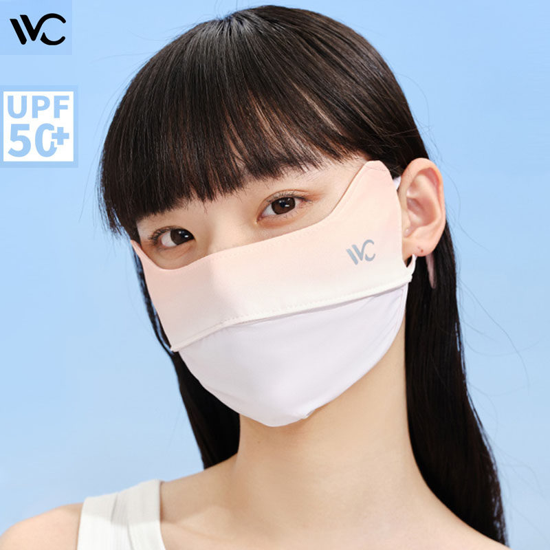 VVC防晒口罩春夏遮阳时尚面罩透气全脸罩开车防紫外线透气3d立体