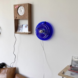 太空时代spaceage飞碟UFO装 饰壁灯中古70s民宿包豪斯过道客厅卧室