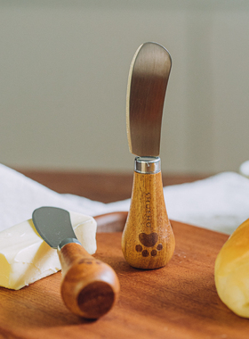 树可牛油刀可立切黄油刀不锈钢抹酱刀奶酪刀抹面包小刀迷你果酱刀