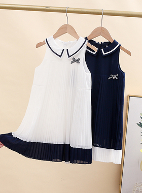 【亏本清仓110120130码】女童连衣裙雪纺背心裙子儿童吊带裙童装