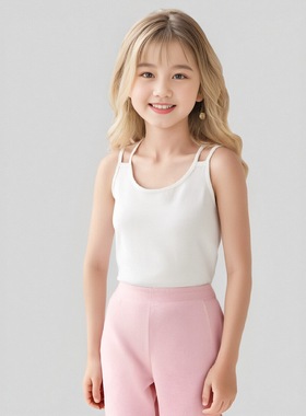 【亏本清仓】女童纯棉吊带背心儿童打底内衣宝宝吊带衫亲子上衣
